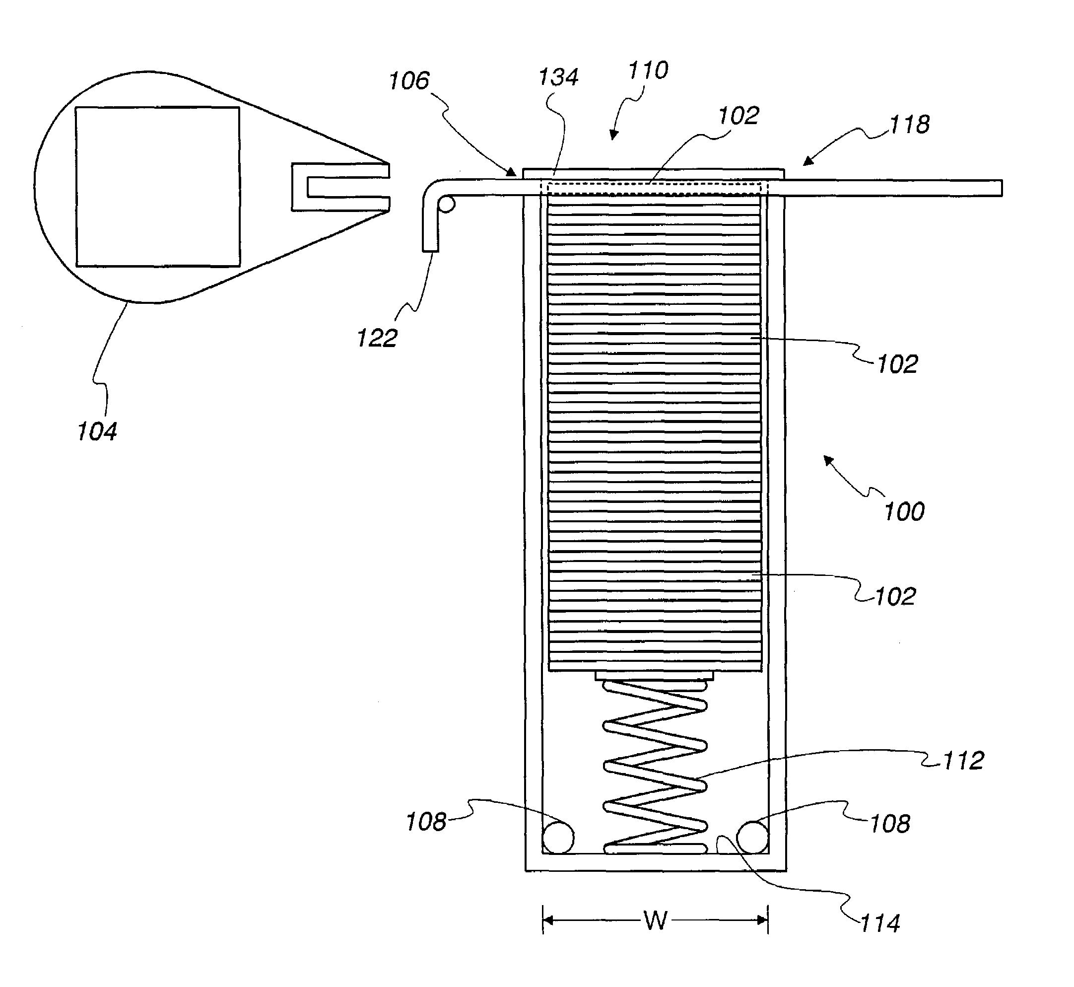 Storage cartridge for biosensors