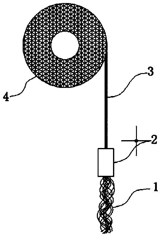 Continuous functional fiber bundle air flow scattering and forming method and equipment thereof