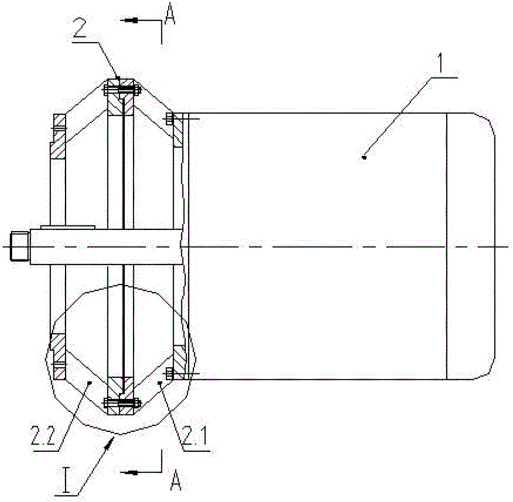 Explosive-proof electric motor equipped with transitional connecting plate