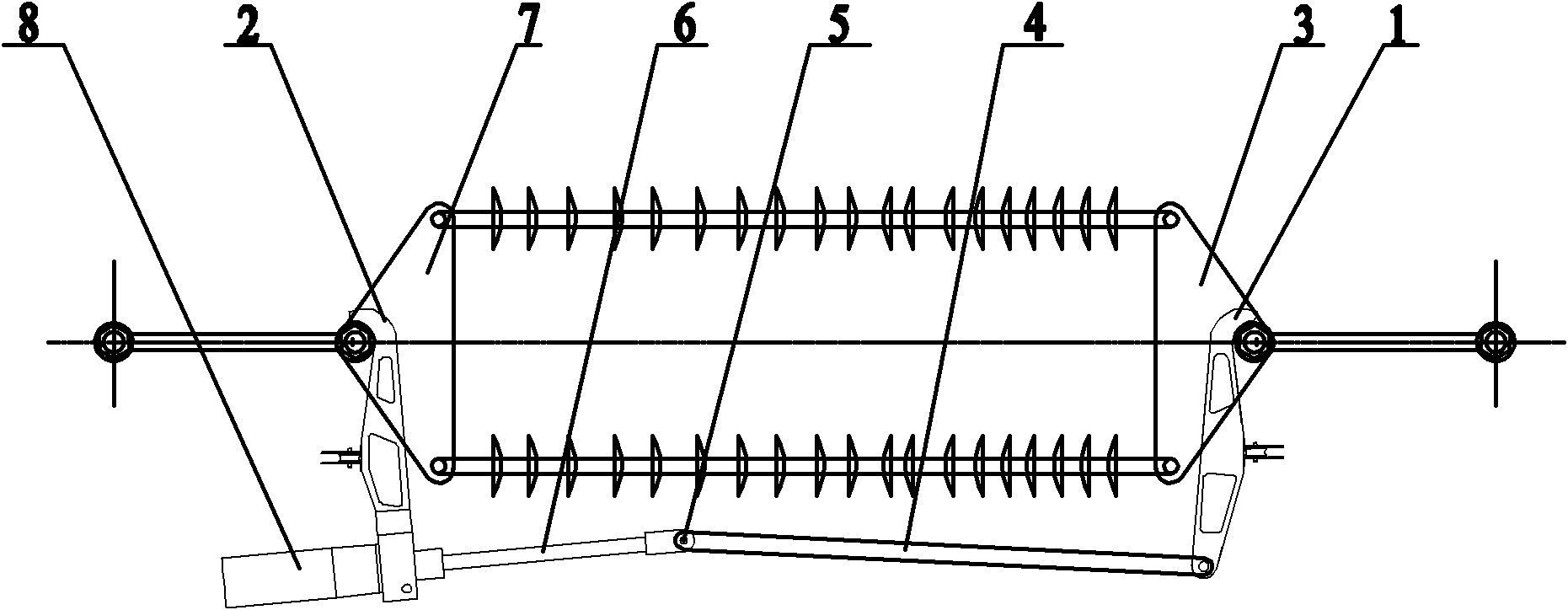 Clamping apparatus of live line tools