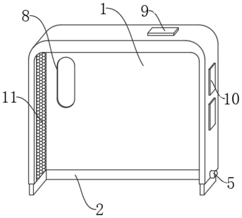 Hard mobile phone shell convenient to disassemble and assemble