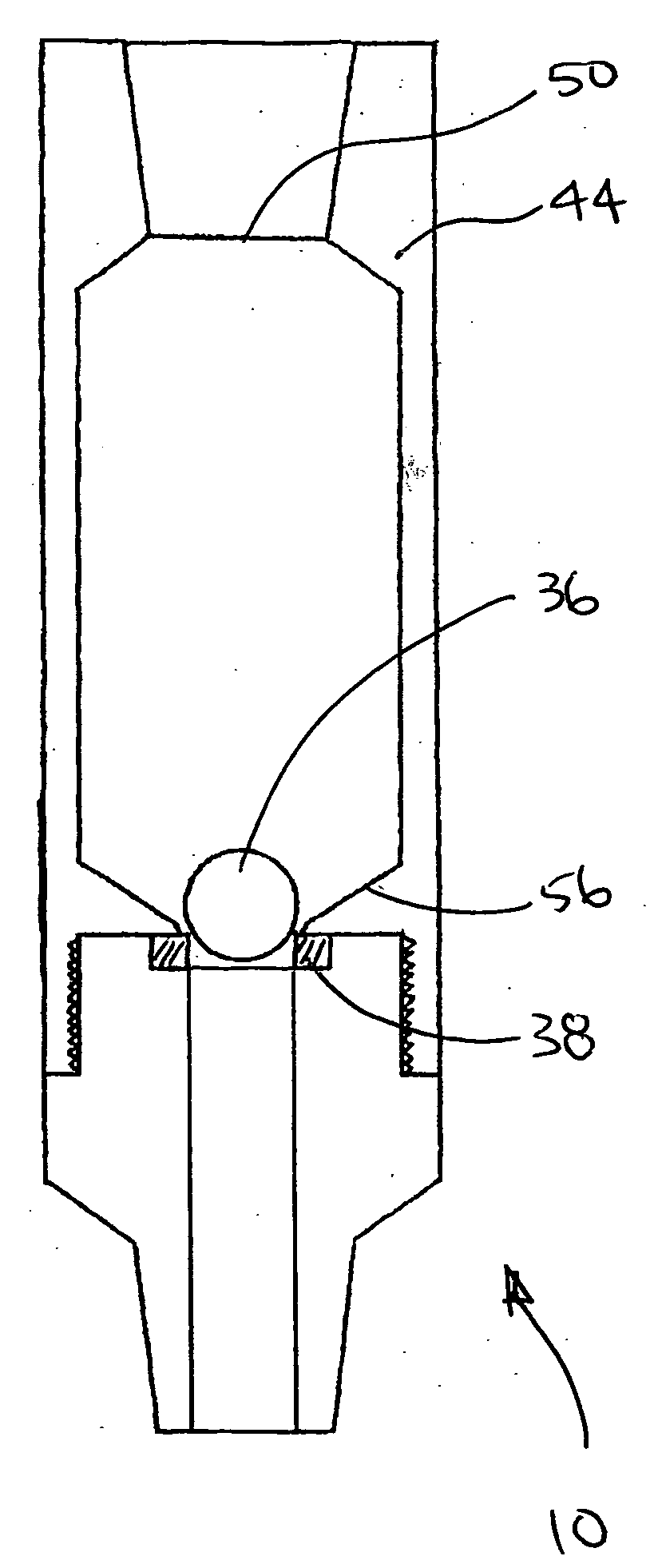 Pass through valve and stab tool