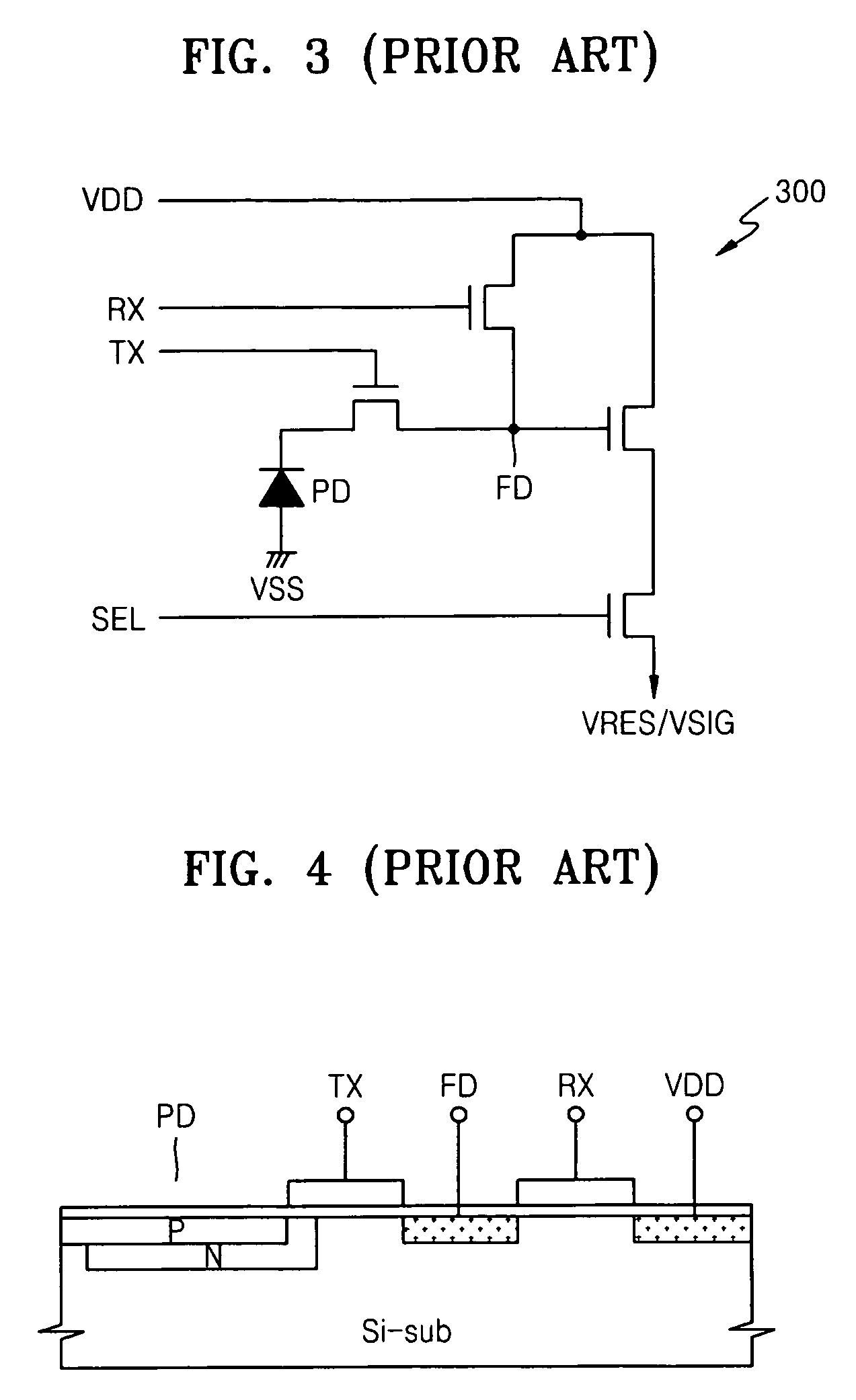 Pixel circuit with surface doped region between multiple transfer transistors and image sensor including the same