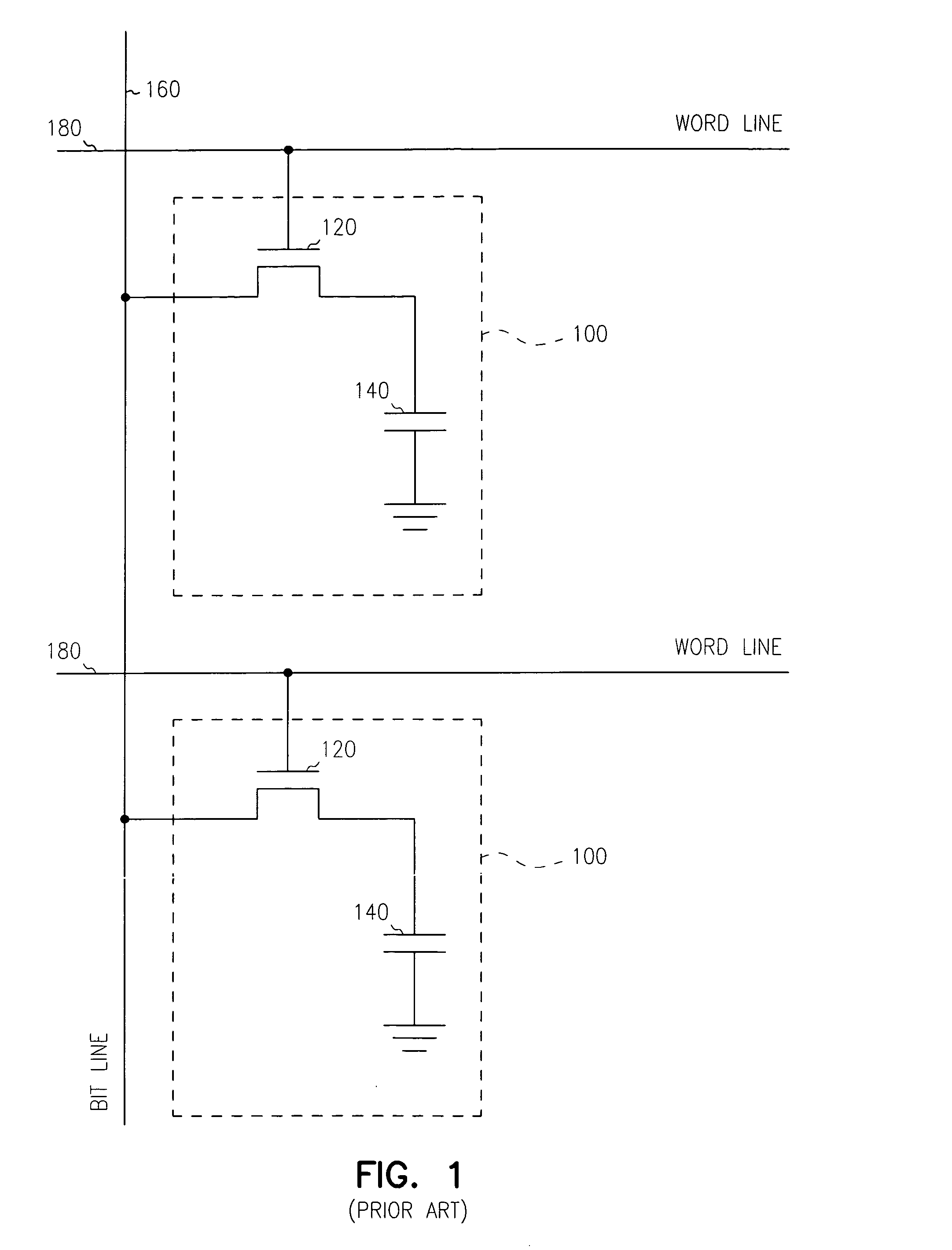 Merged MOS-bipolar capacitor memory cell