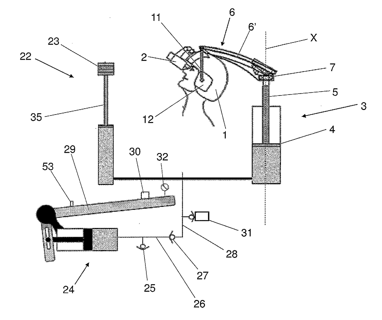 System for supporting the head-helmet unit of a passenger inside a vehicle