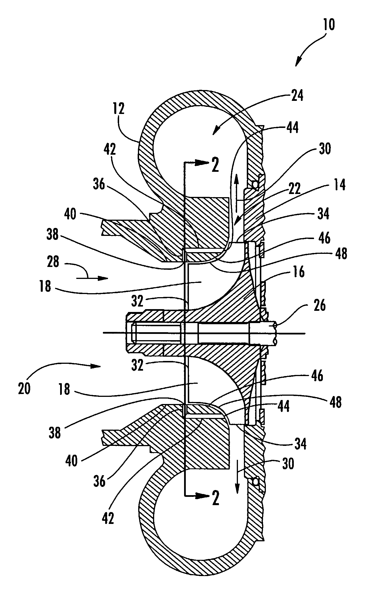 Compressor apparatus with recirculation and method therefore