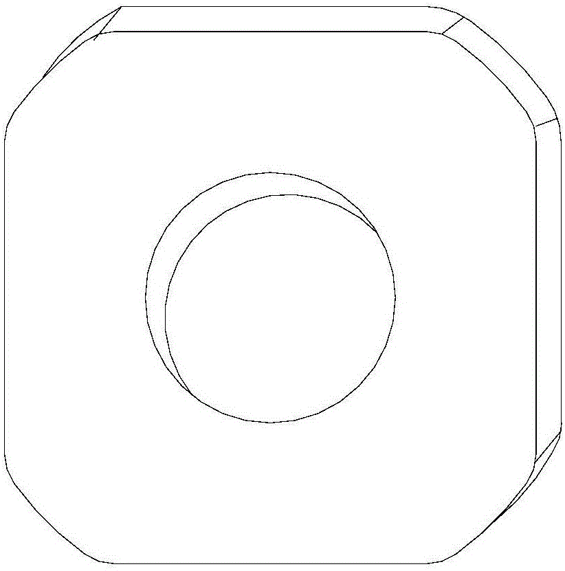 High-precision shaft hole punching die for sheet metal part