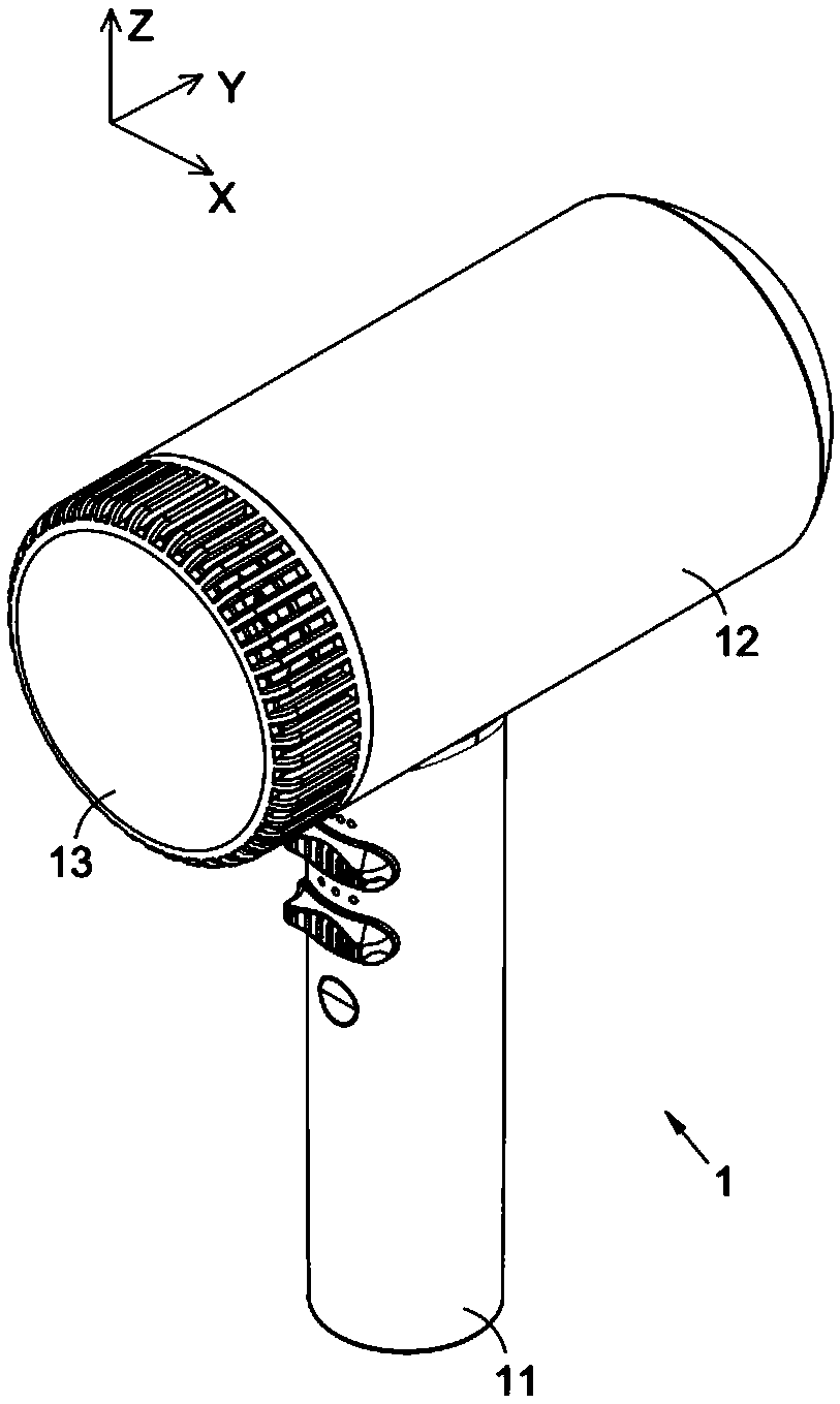 A brushless hair dryer with a compact structure