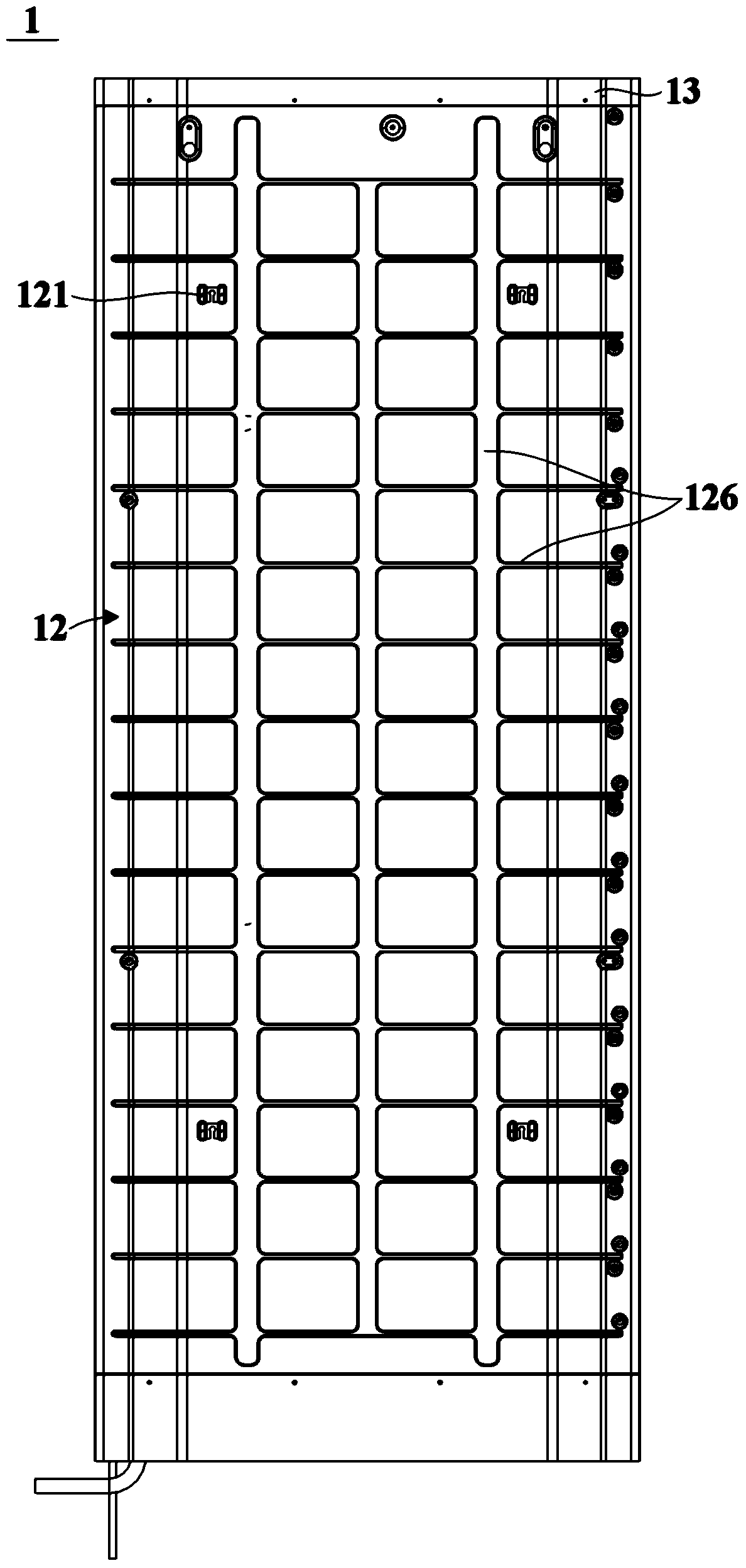 Radiant air conditioner indoor unit