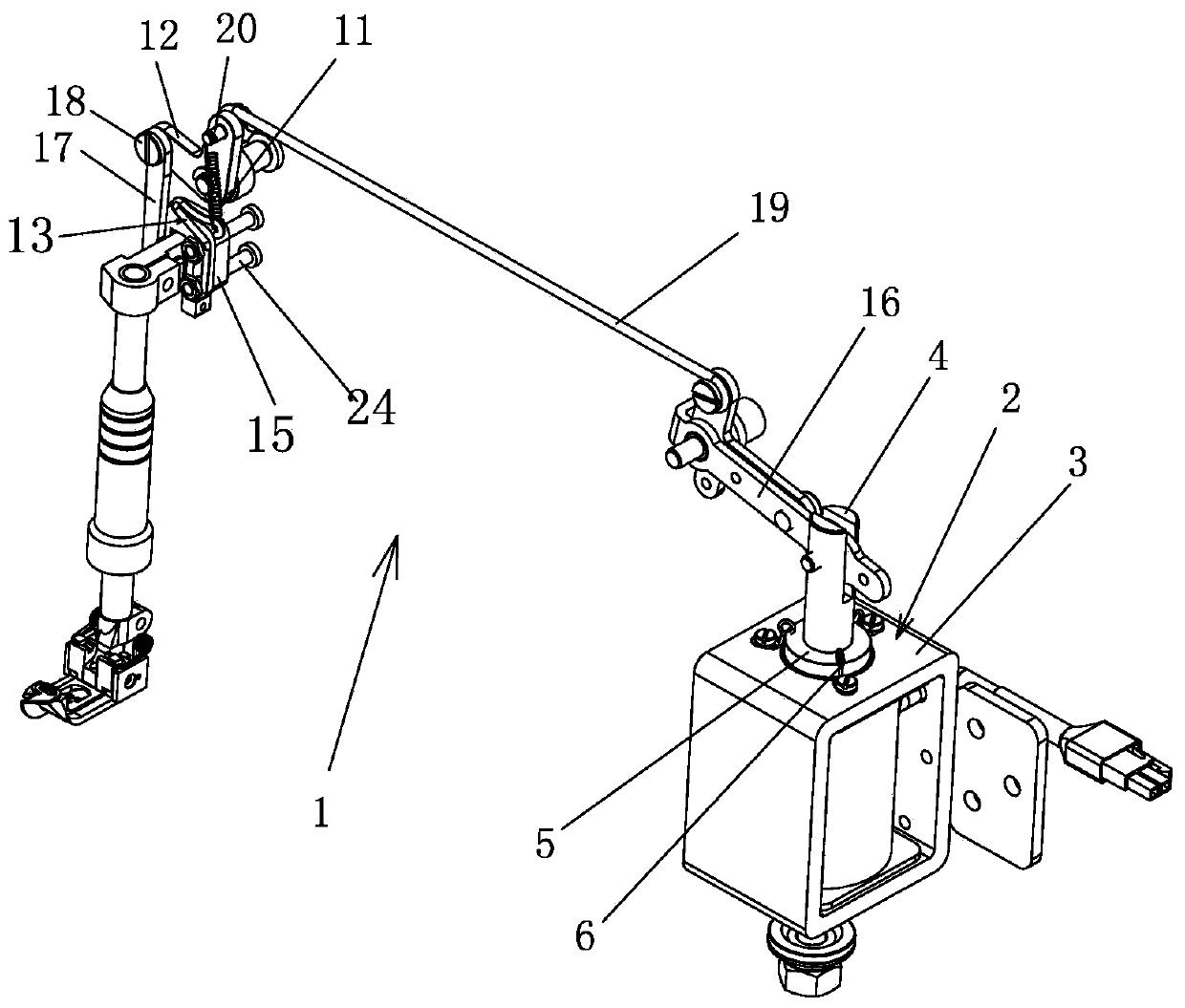 A kind of sewing machine with new automatic presser foot lifting structure