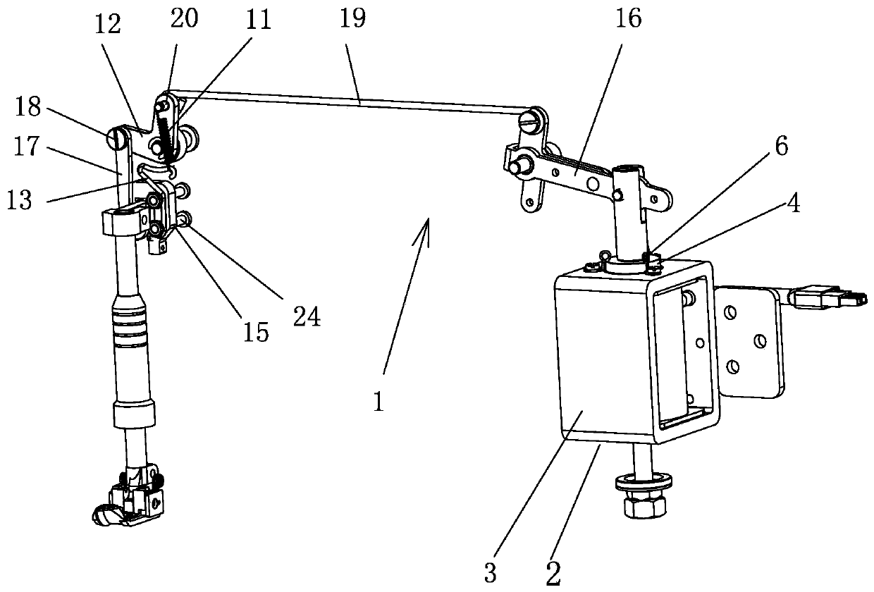 A kind of sewing machine with new automatic presser foot lifting structure