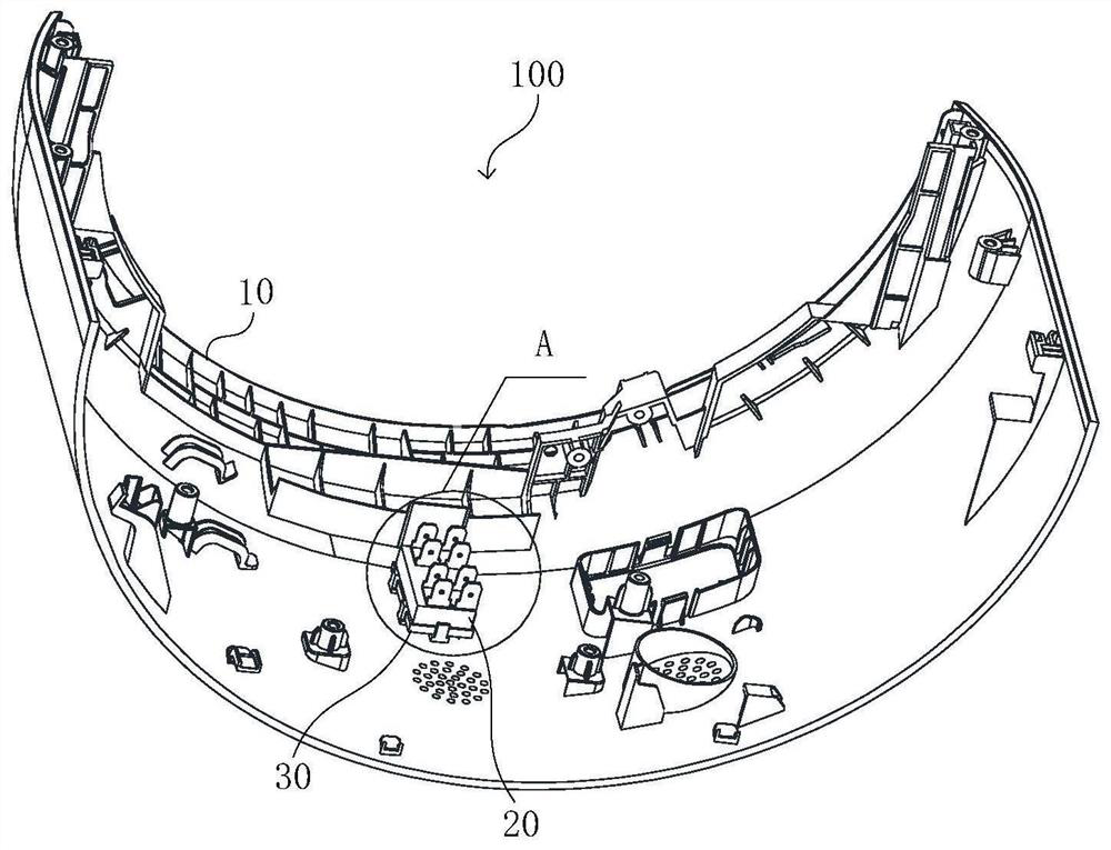 A rear panel structure and an air conditioner