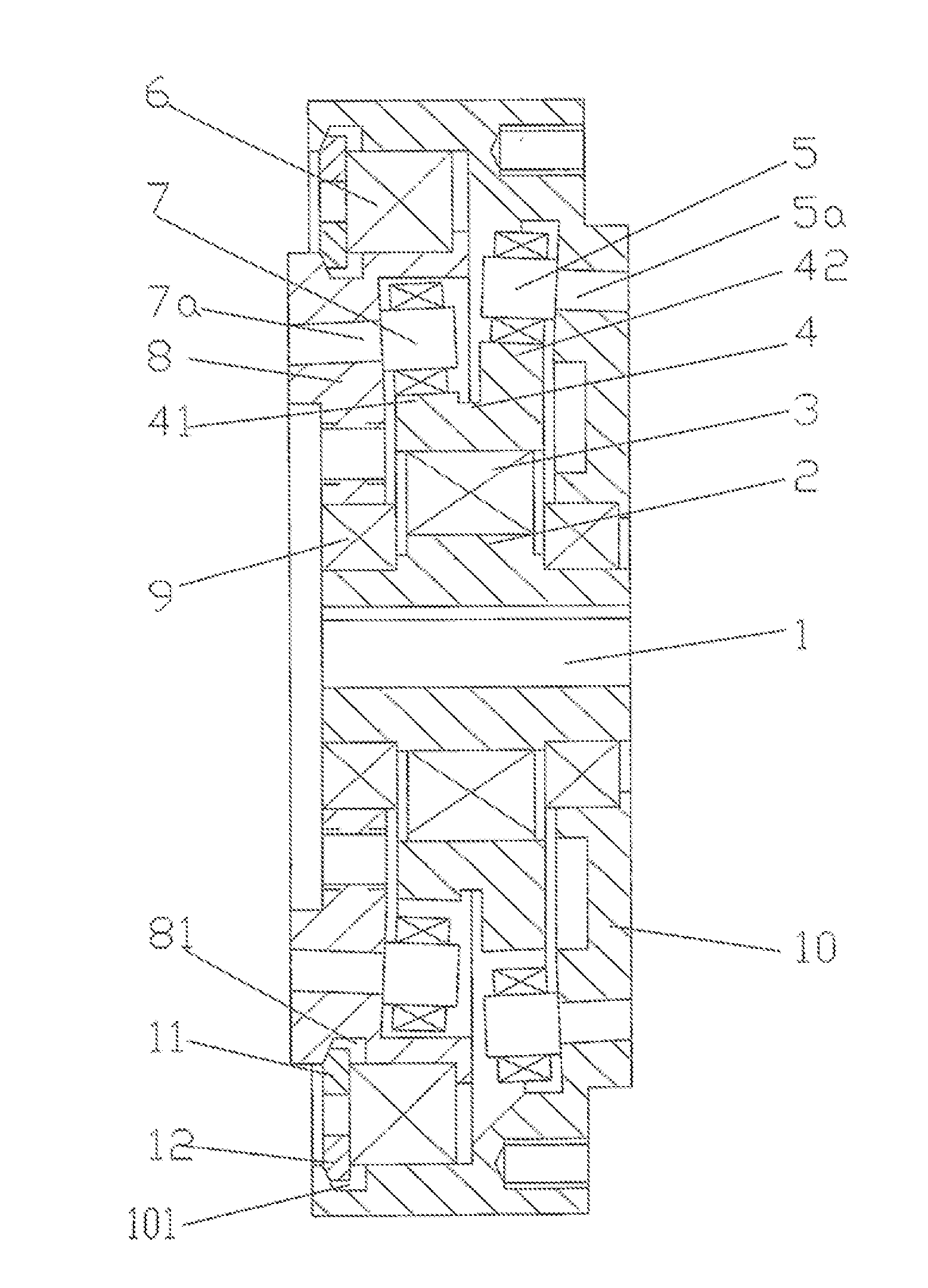 Gapless planetary transmission