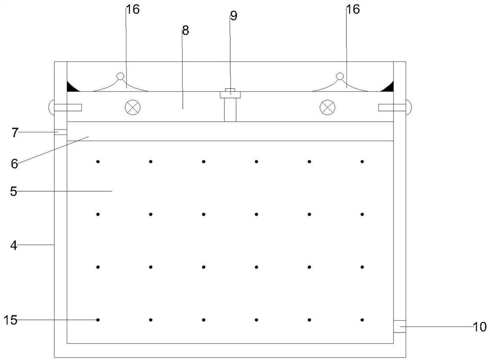 Visual test device for simulating grouting of grouting holes in different positions of duct piece and test method thereof