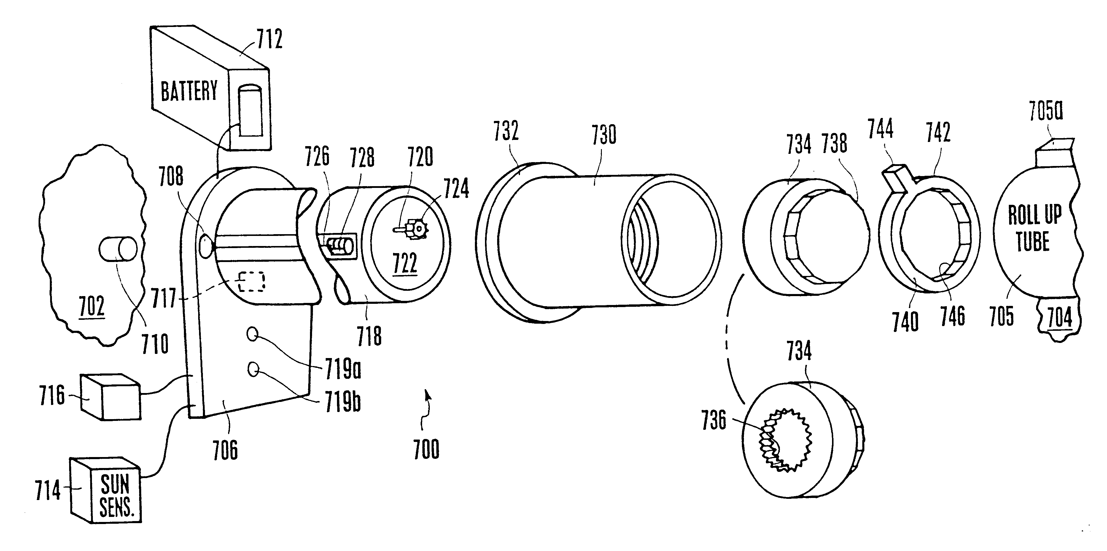 Head rail-mounted actuator for window coverings