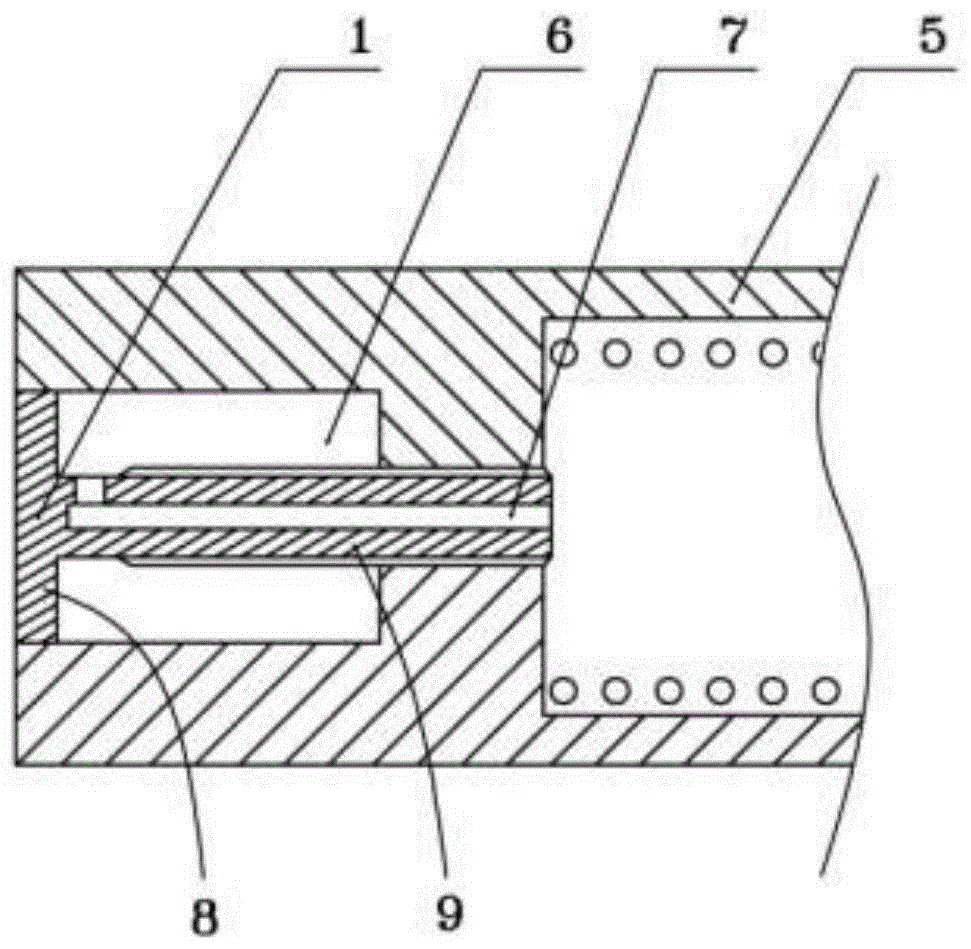 One-piece sub-tank structure and oil pressure buffer using it