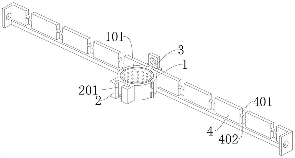 Novel cable hoop fixing device