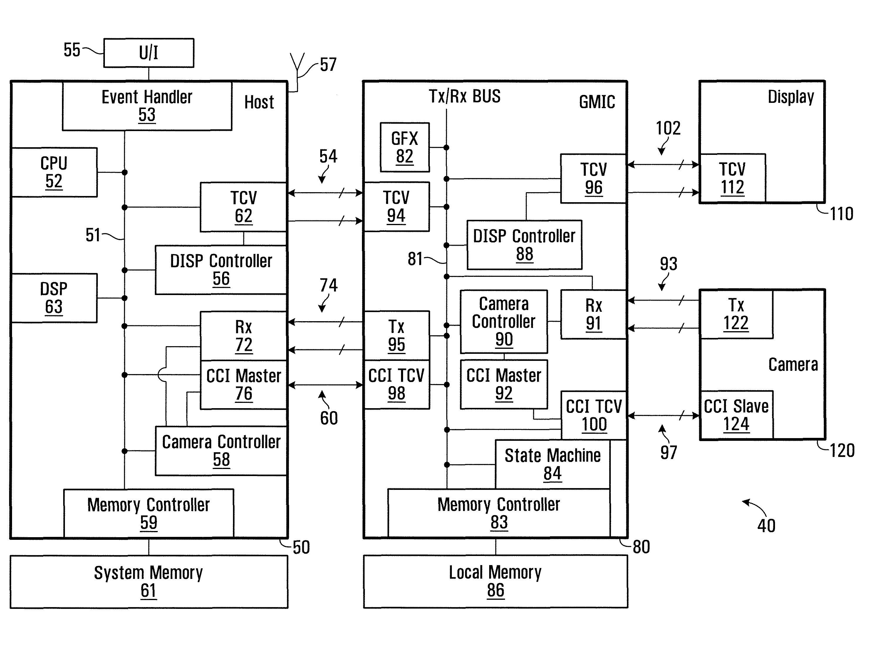 Graphics multi-media IC and method of its operation