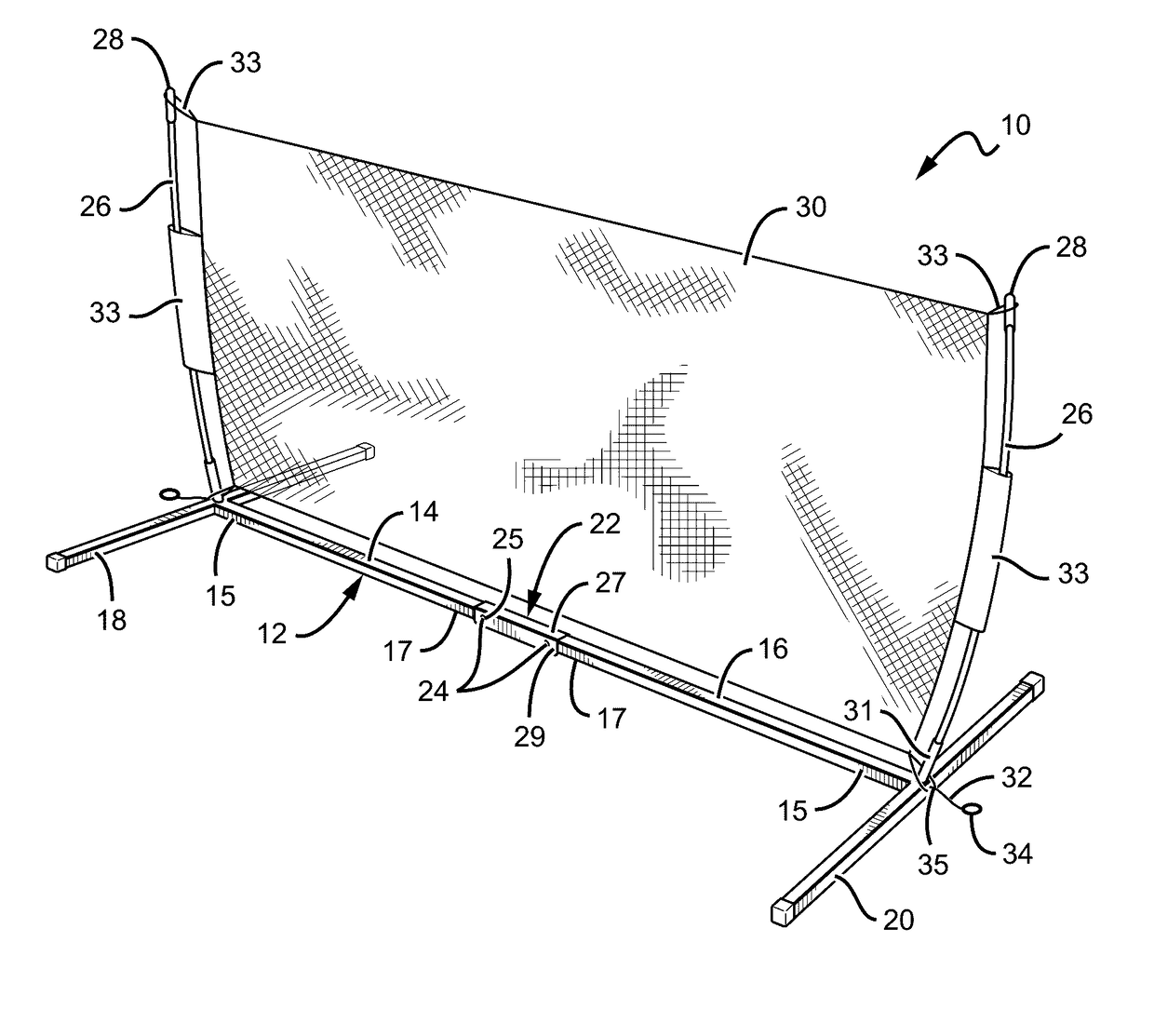 Collapsible net apparatus