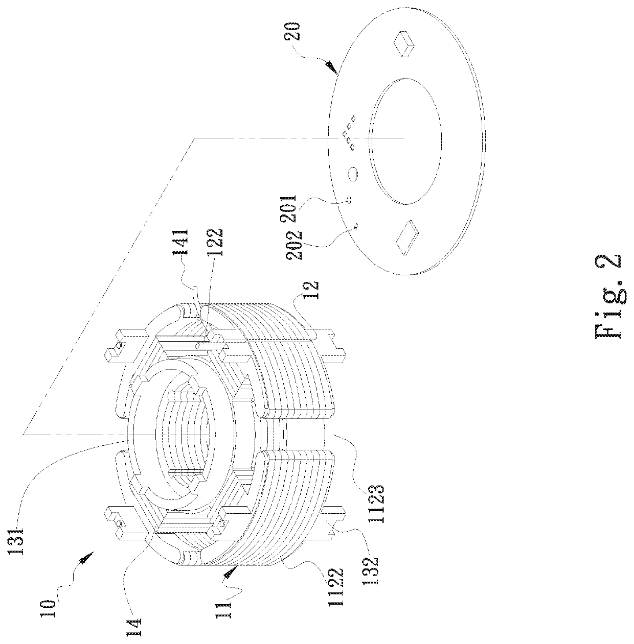 Motor stator Anti-interferences structure