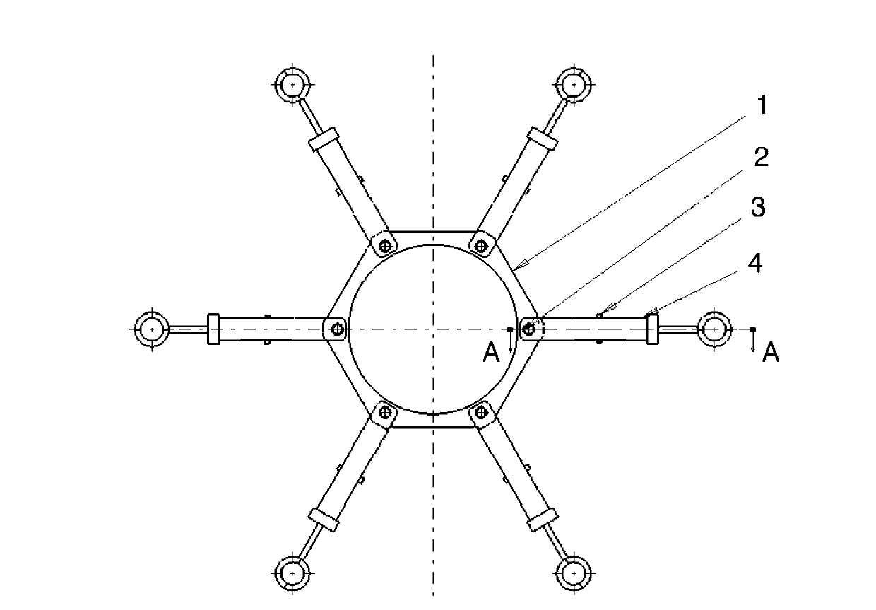 Rotary efficient damping anti-galloping spacer with wire clamps