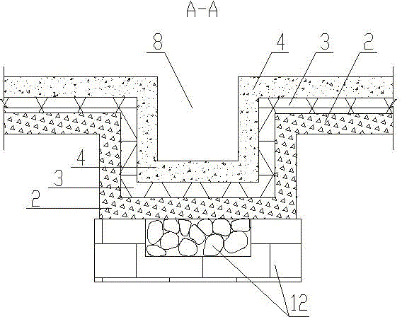 Pool with multi-layer structure and building method thereof