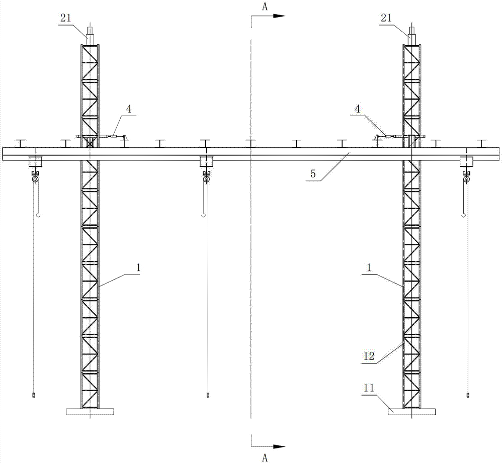 Series compensation platform hydraulic installation system with level adjustment function