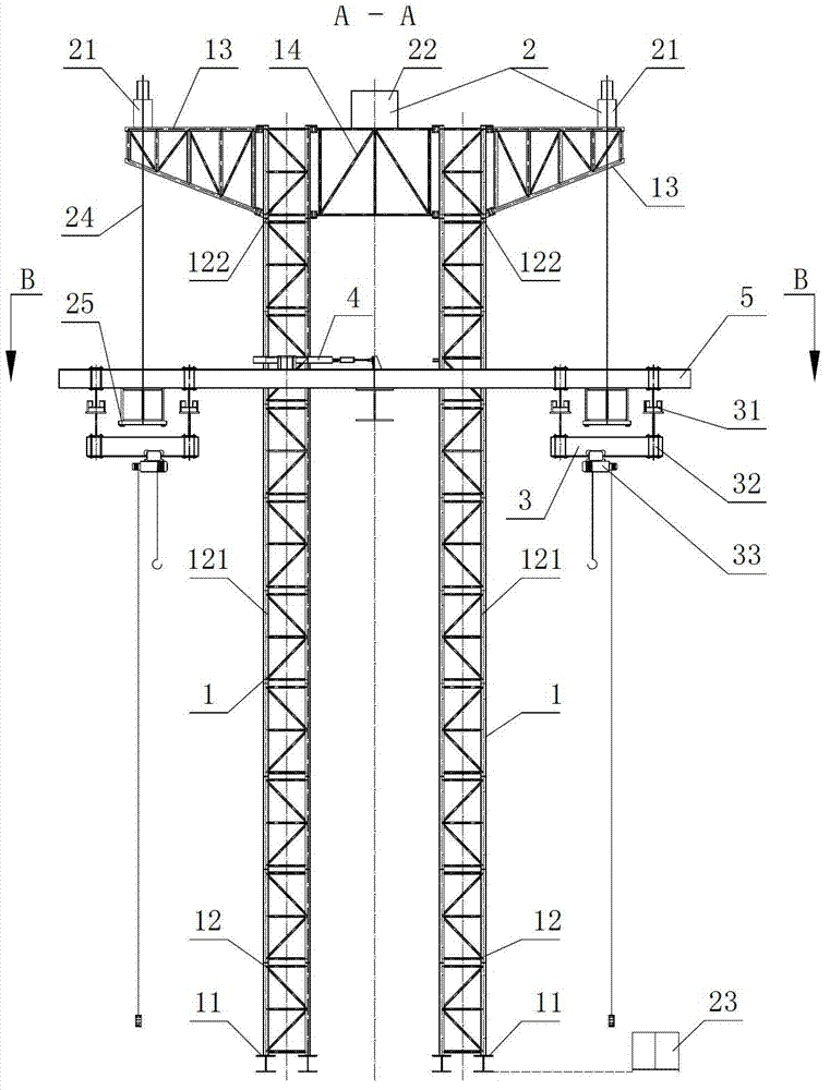 Series compensation platform hydraulic installation system with level adjustment function