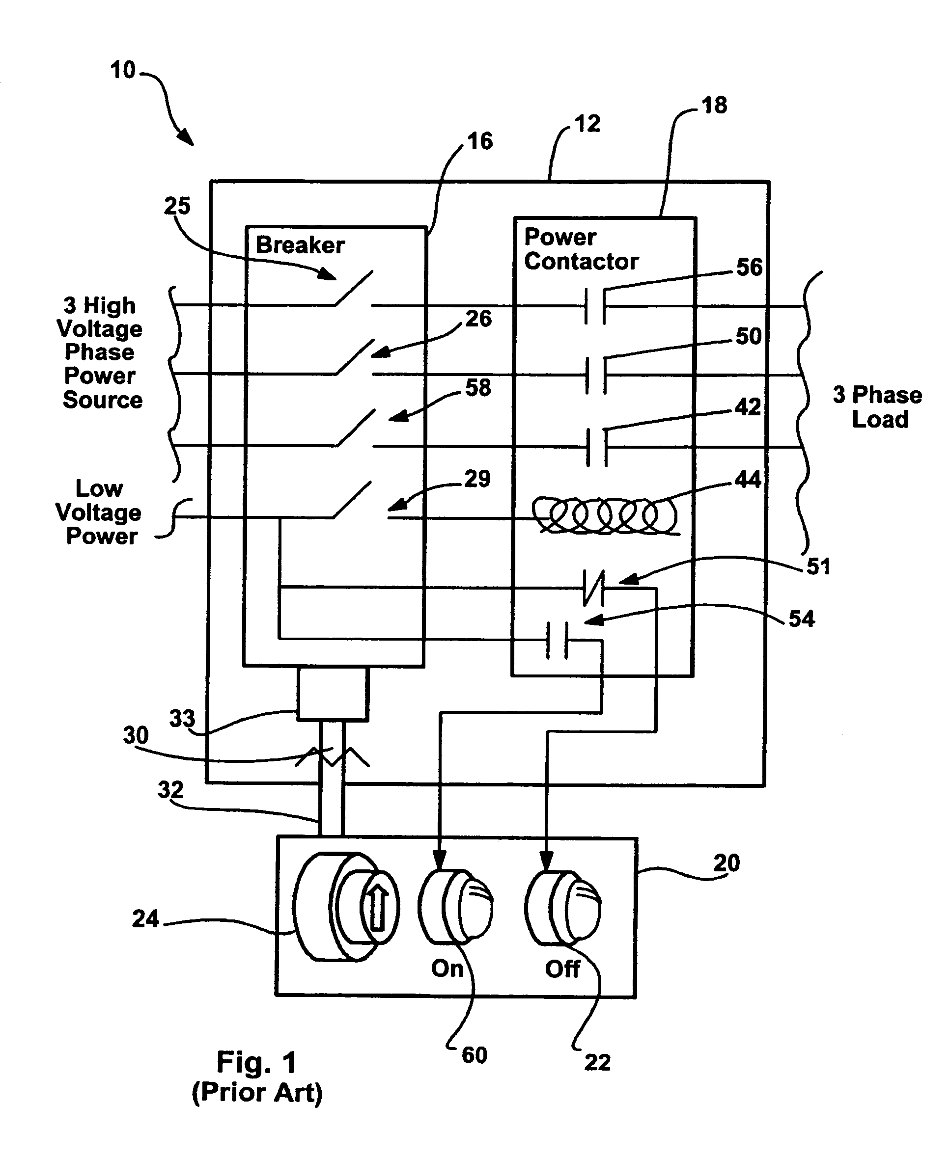 Illuminated disconnecting handle for use with CDM