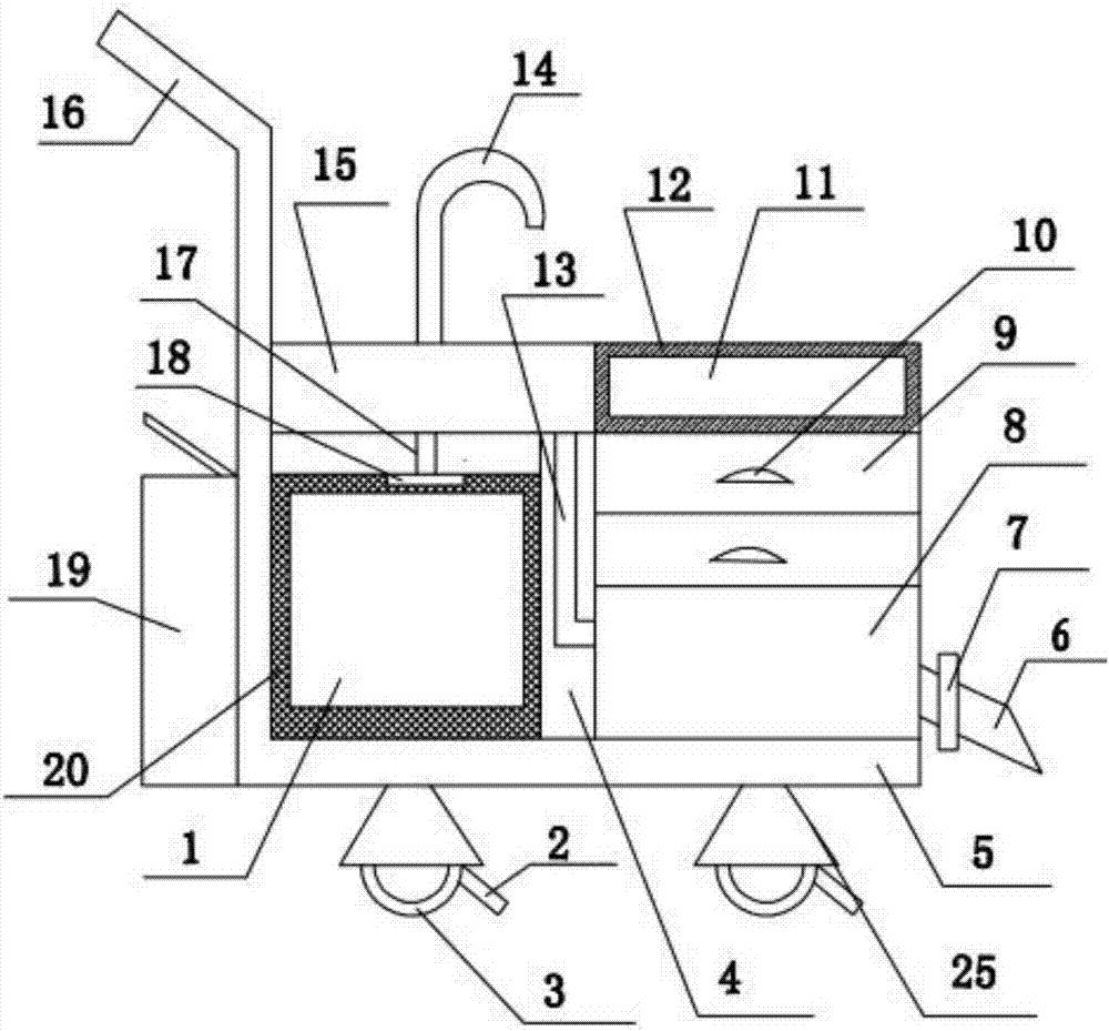 Novel obstetric delivery assistant cleaning device