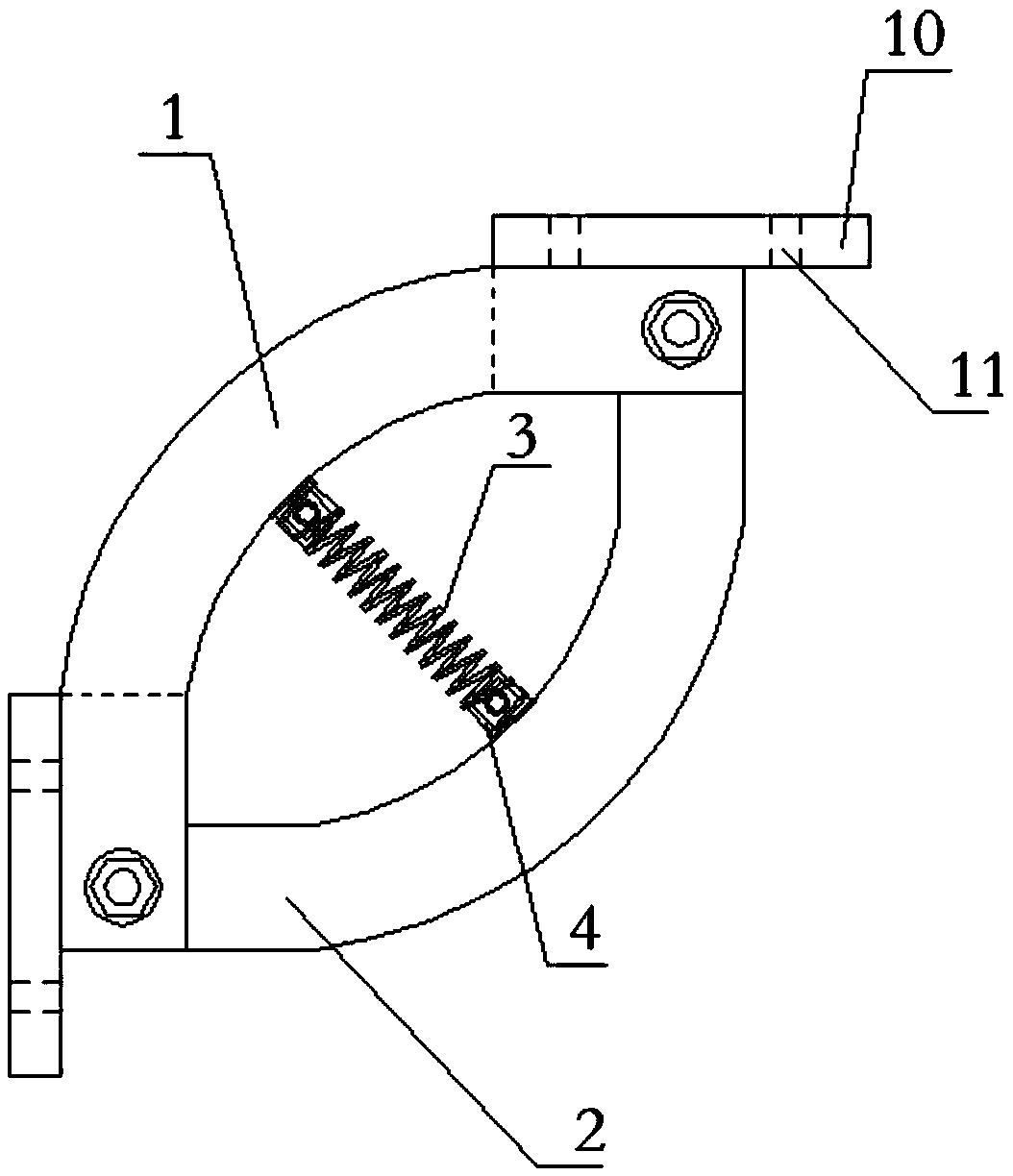 Damper for reinforcing nodes of beams and columns