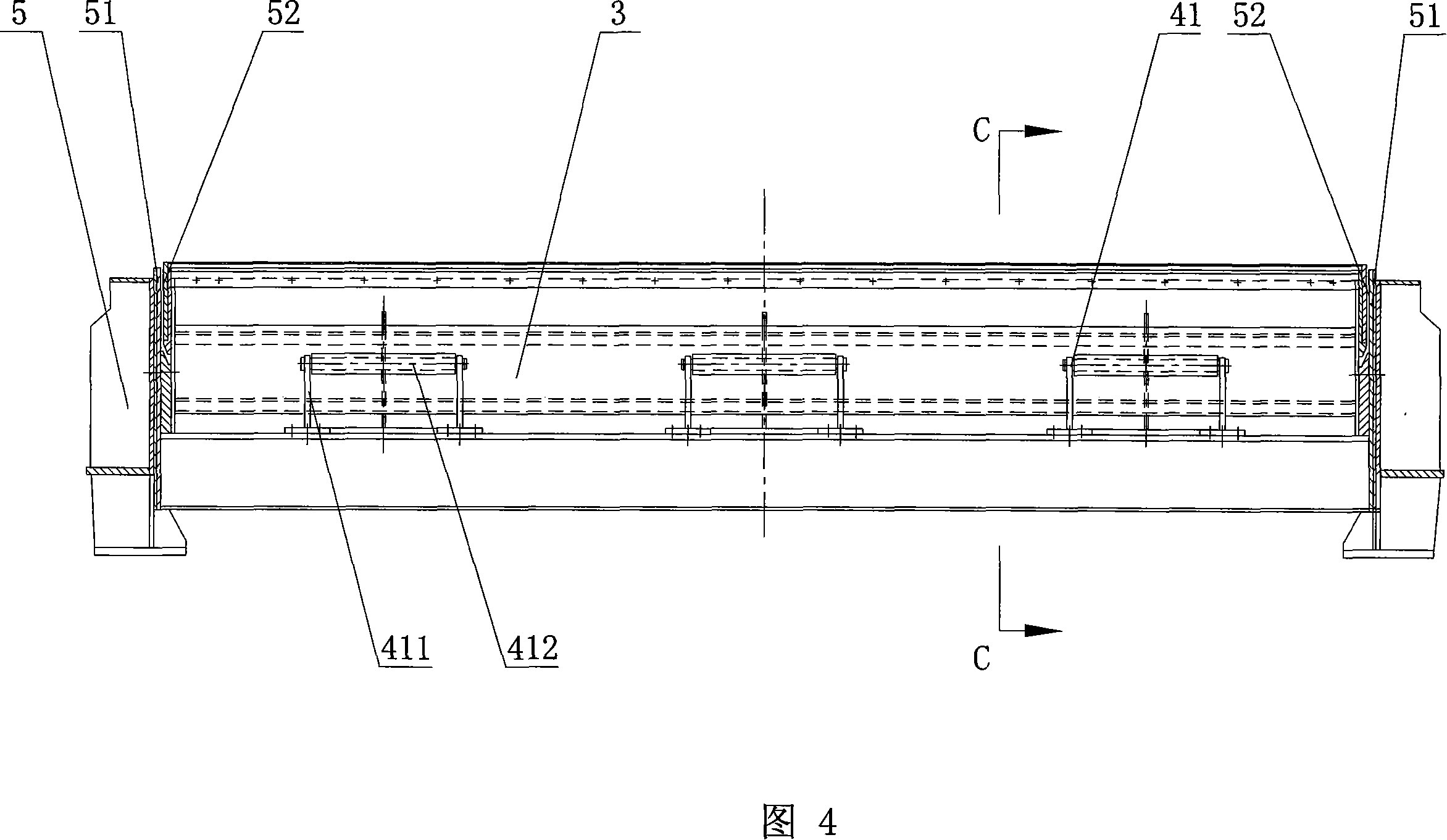 Sintering machine wind box end sealing apparatus