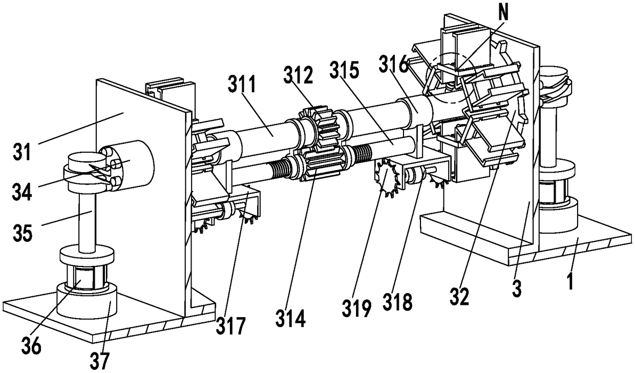 Crushing robot for plastic film recovery