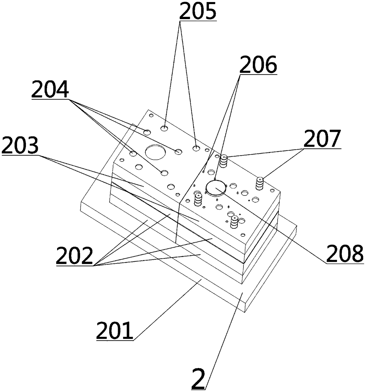 High-strength precise container metal seal part assembly die