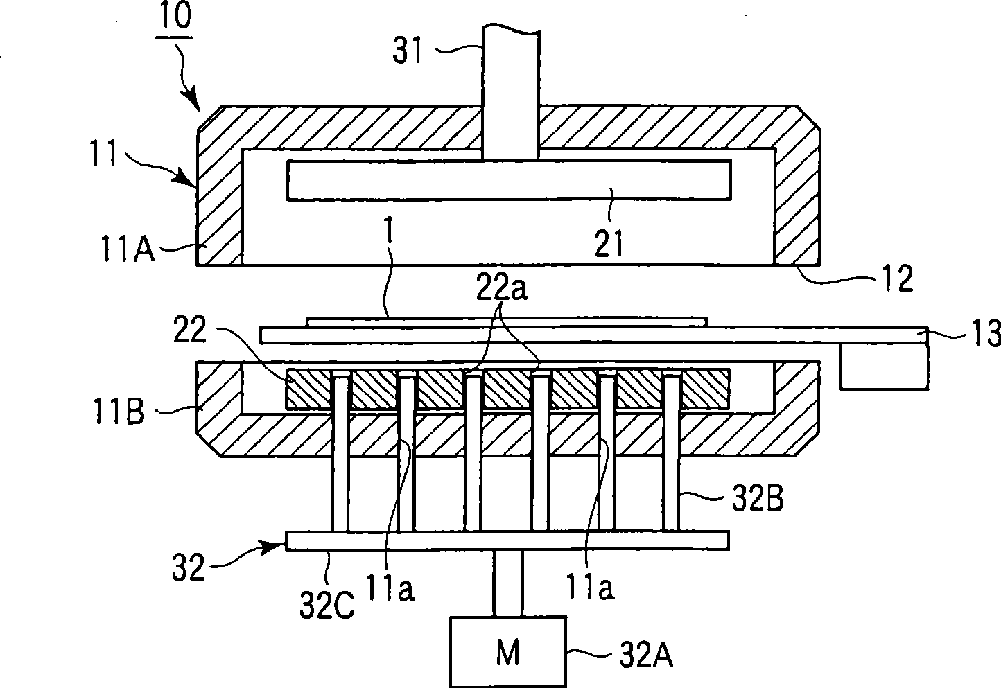 Base plate bonding device and method