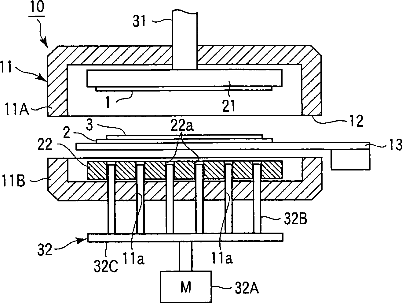 Base plate bonding device and method