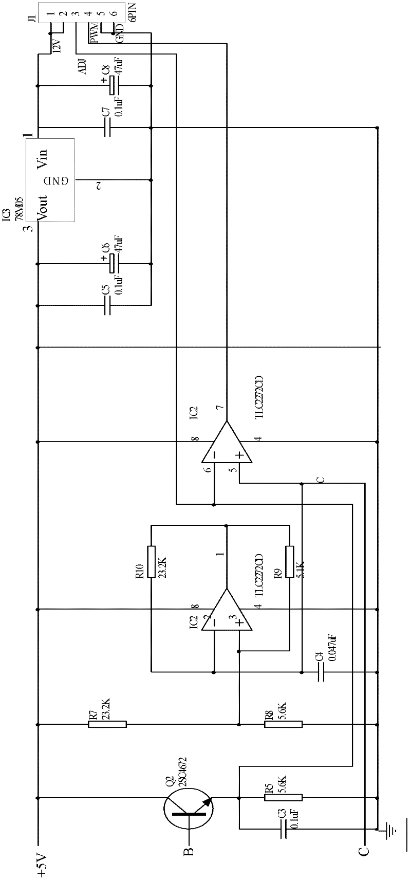 Energy saving lamp box control circuit and energy saving lamp box