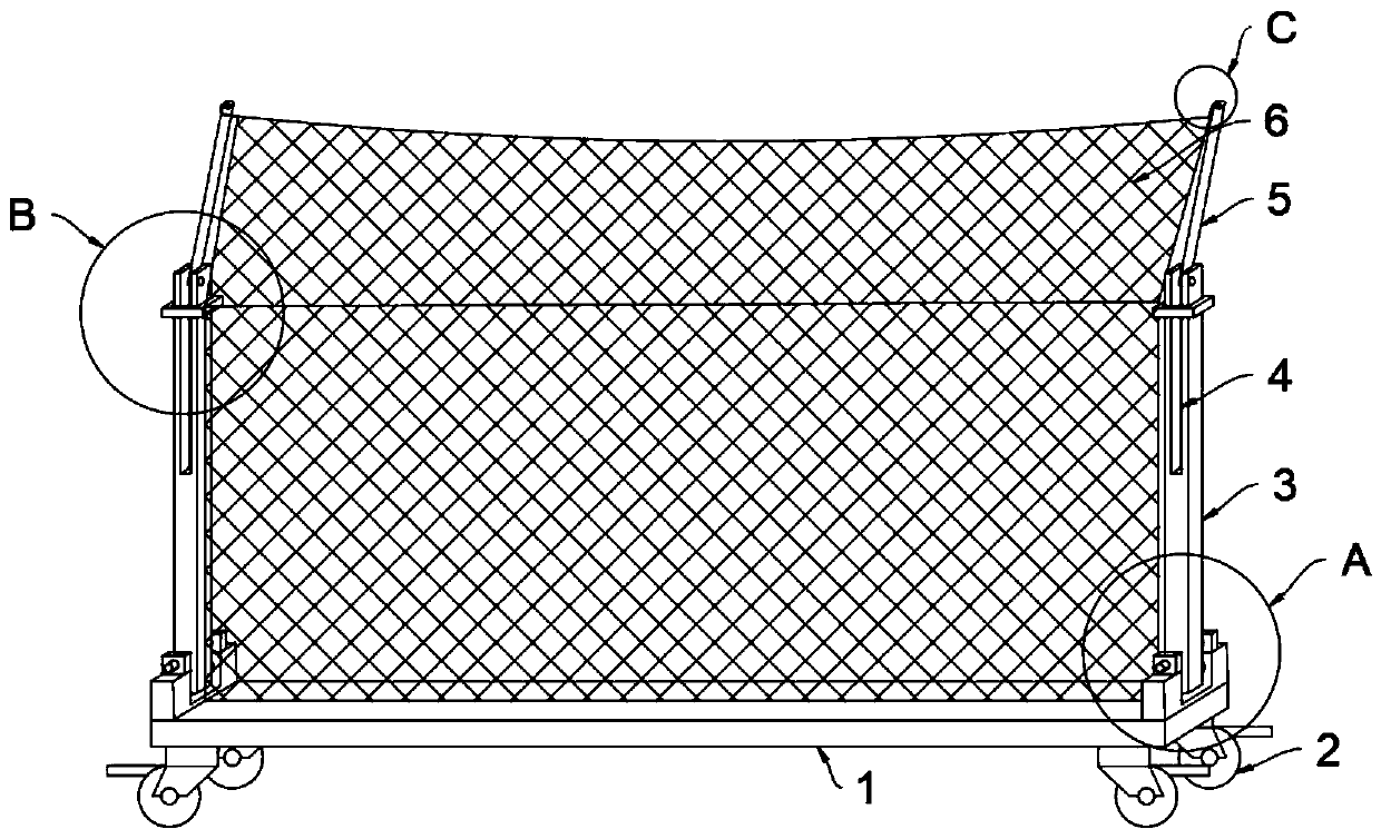 Safety protection netting for buildings