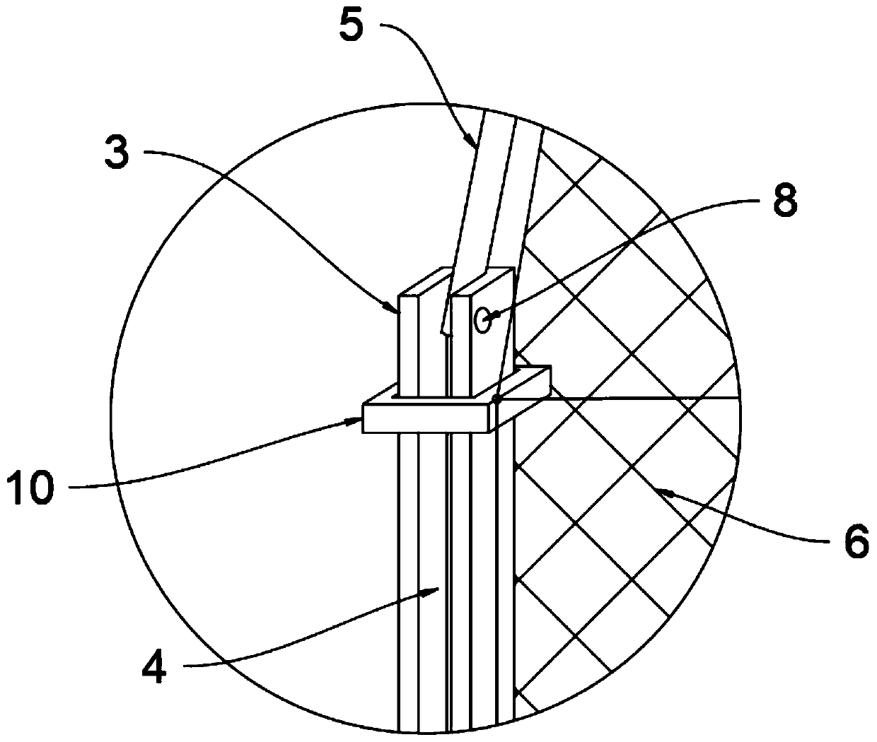 Safety protection netting for buildings