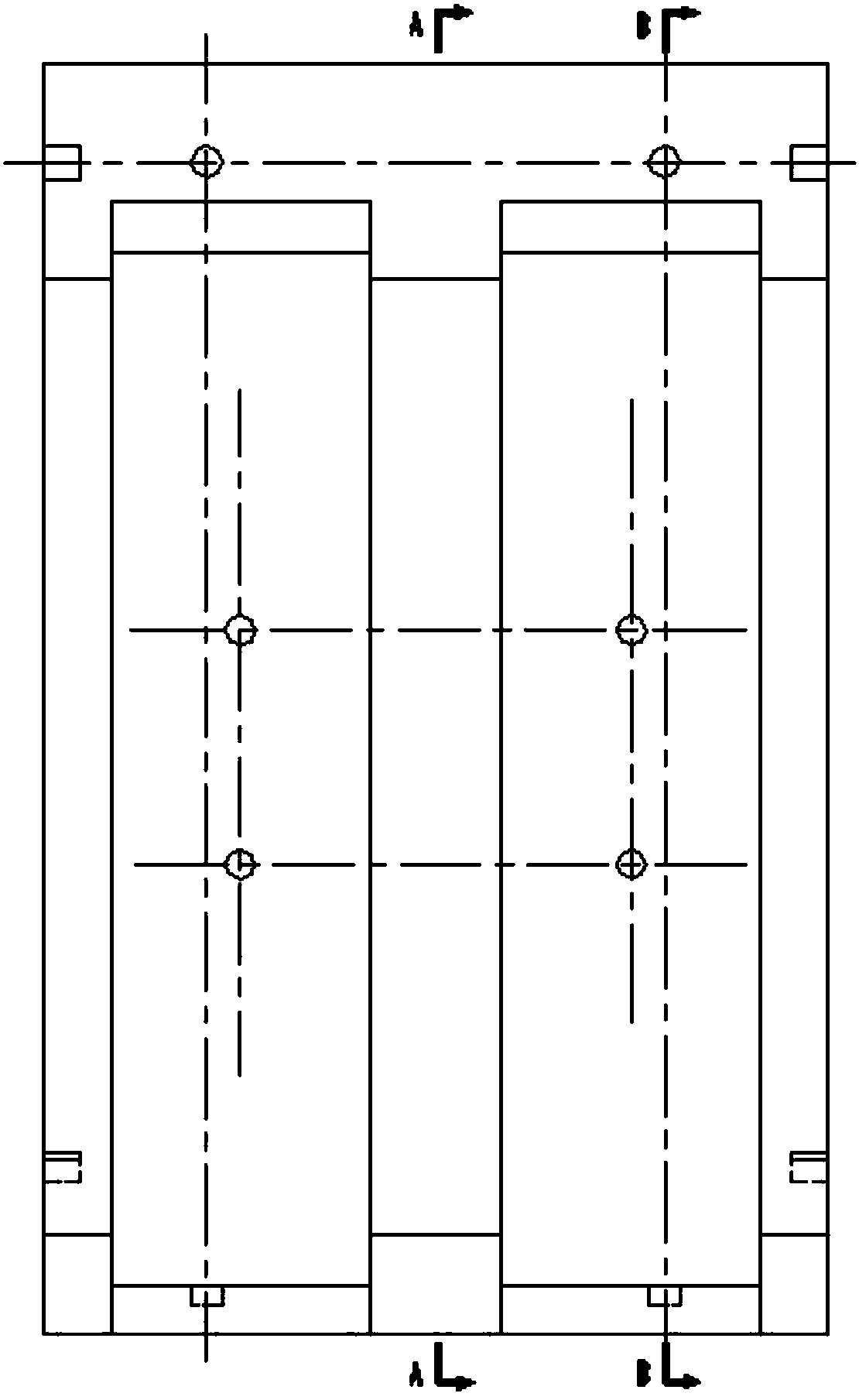 L-shaped concrete retaining wall