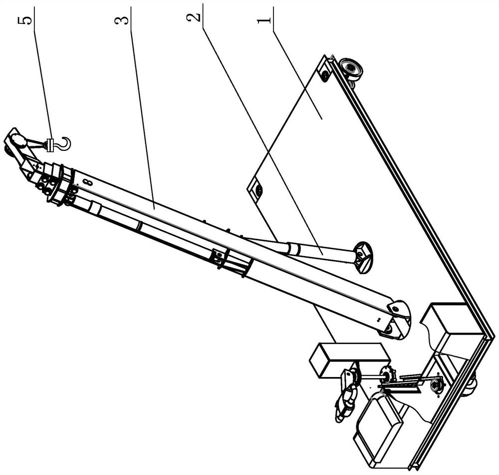 Oil cylinder pulley type winch