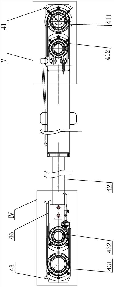 Oil cylinder pulley type winch