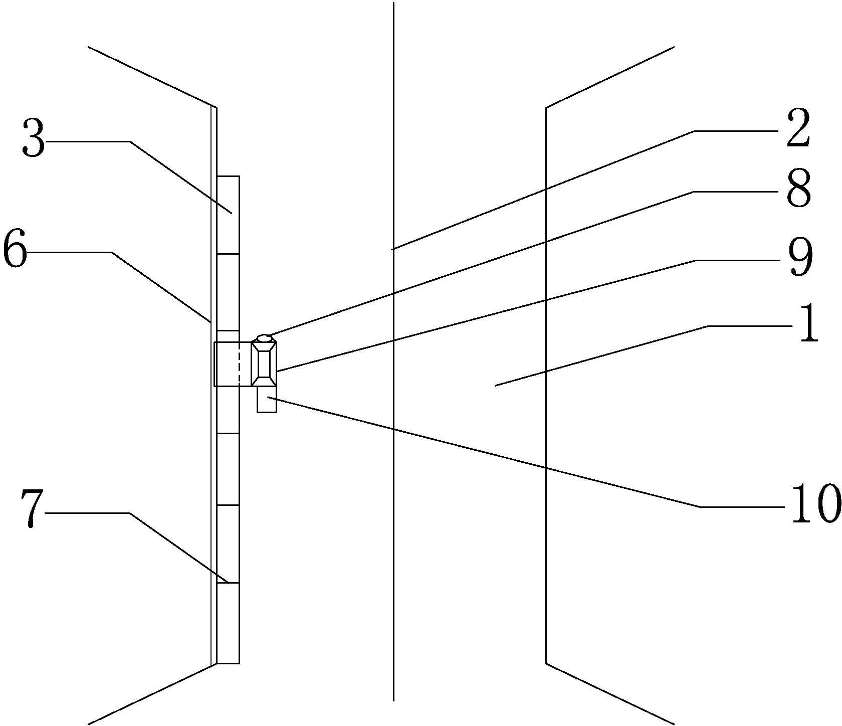 Construction method for road edge stone sliding mode