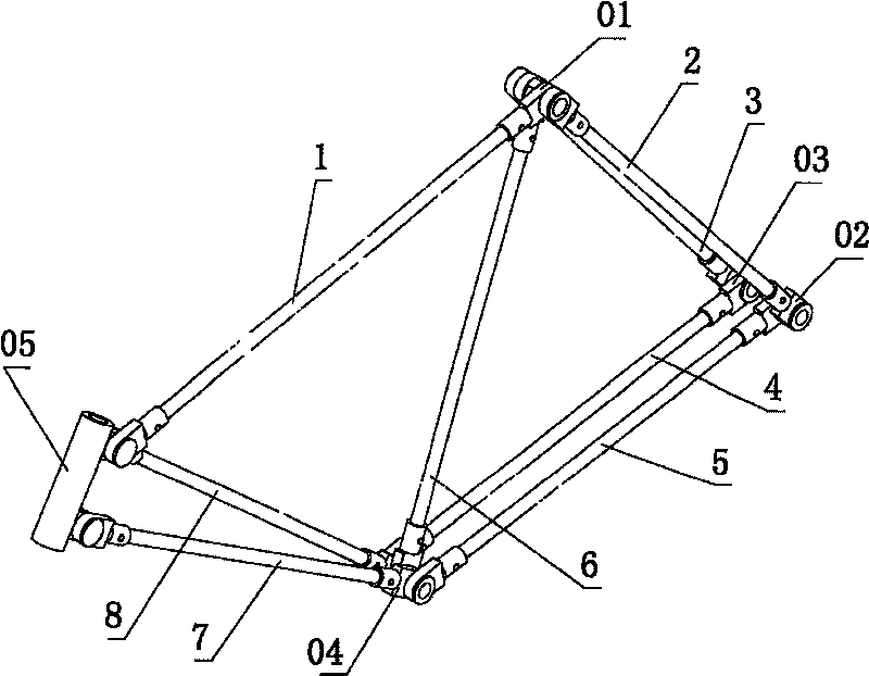 Frame of bicycle