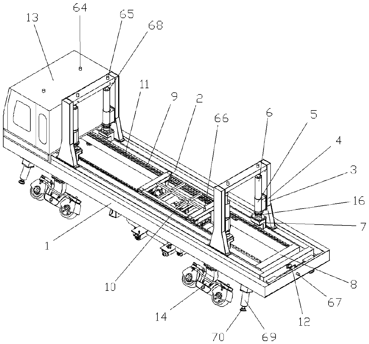 A trackless intelligent paver