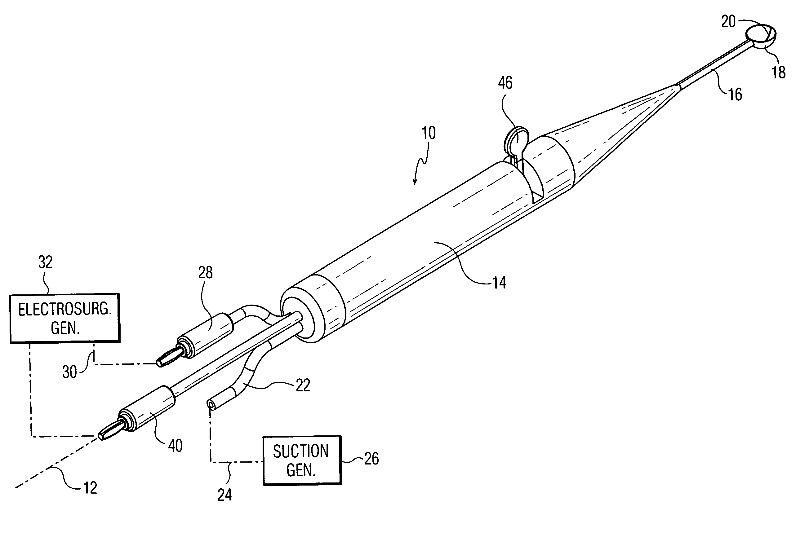 RF intervertebral electrosurgical probe