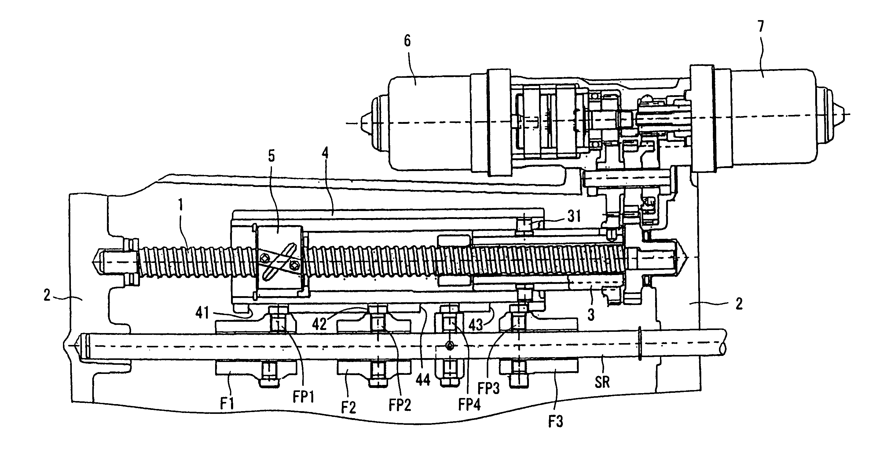 Speed change device of a transmission