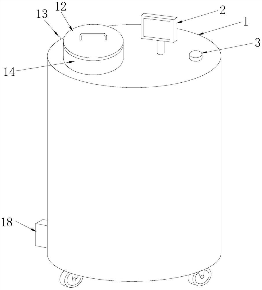 A high-efficiency air-cooled gas-phase liquid nitrogen biological storage device and its use method and application