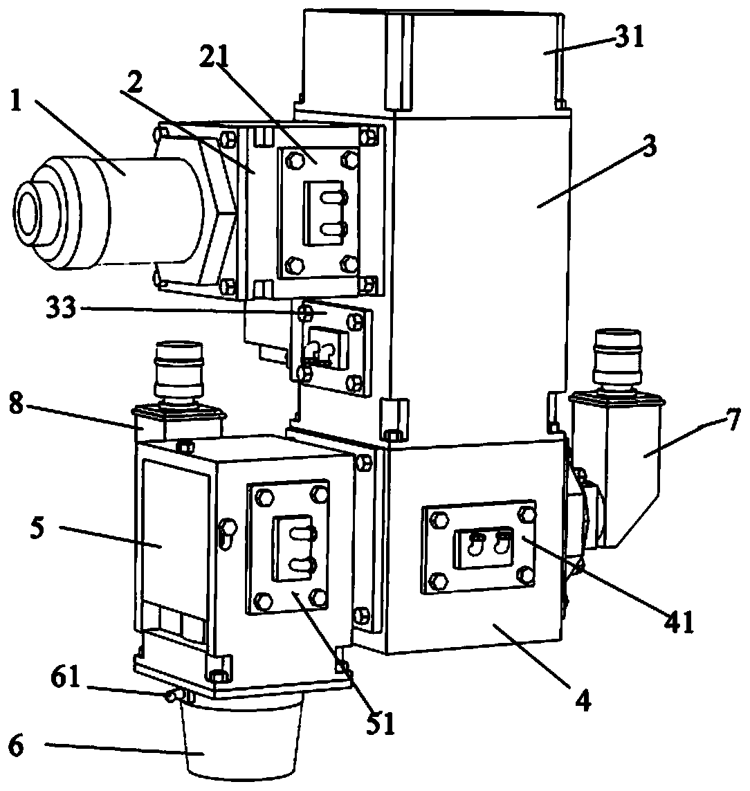 Laser cleaning-texturing composite machining head