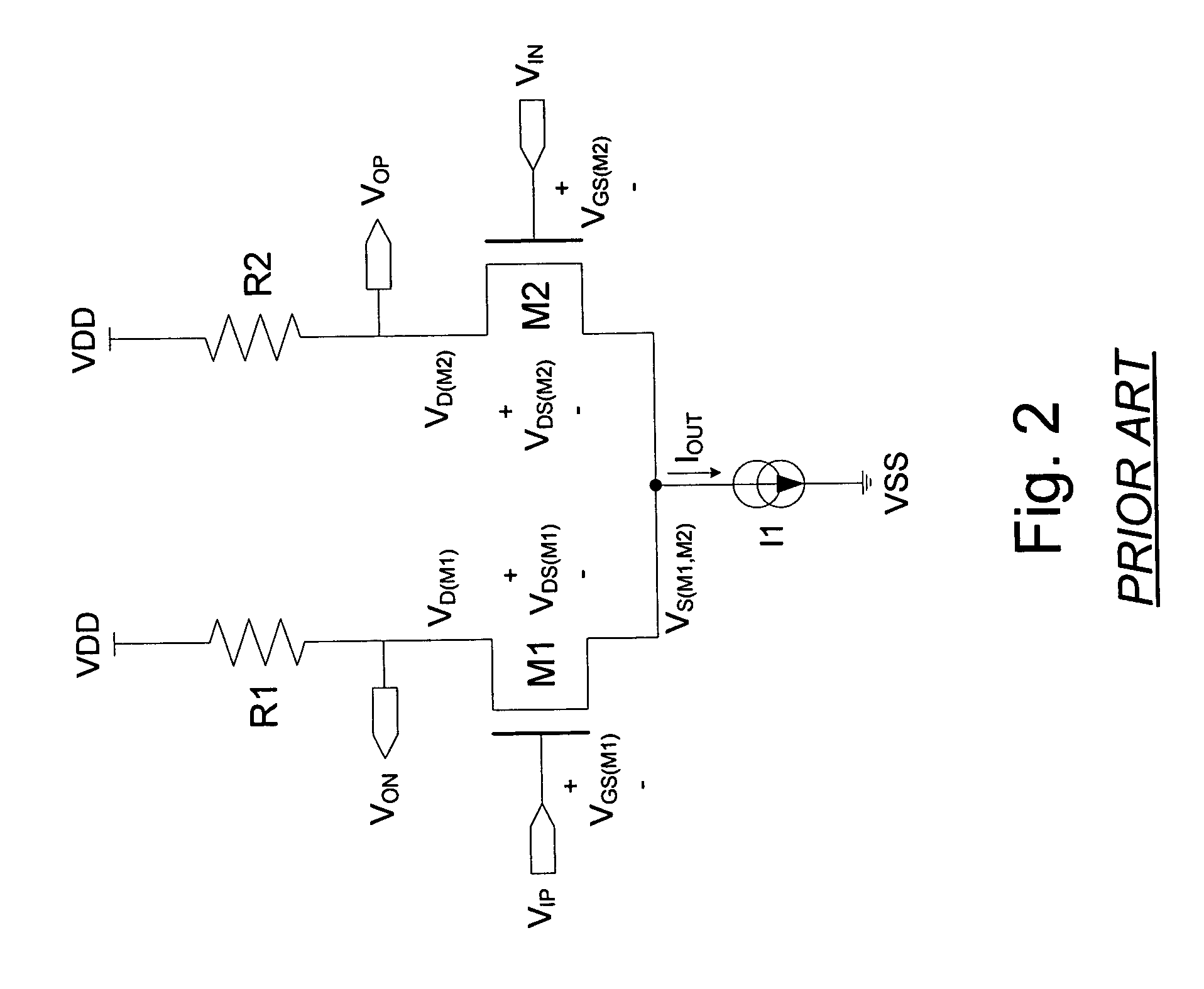 Active biasing in metal oxide semiconductor (MOS) differential pairs